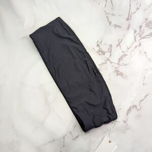 Good American Swim Top Women Black Better Band Bandeau Strapless